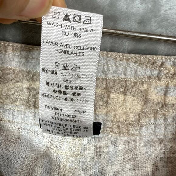 Patagonia Island Hemp Pants Womens 10 Low rise Printed - Picture 8 of 14